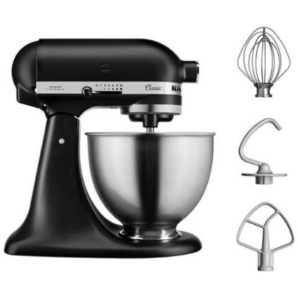 KITCHENAID 5k45ssebm Nero Opaco Impastatore Classic Ciotola 4.3l Garanzia Italia